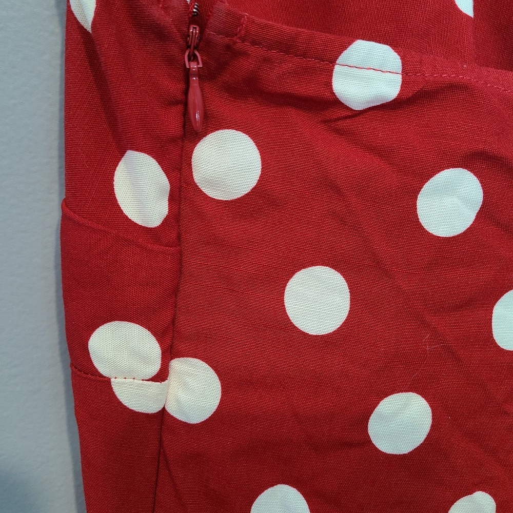 A New Day red polka dot maxi dress sundress Minnie disneybound Women Size 2X - Picture 6 of 9